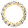  4 Carat Lab Grown Diamond Eternity Ring In 14 Karat Yellow Gold, Ring Size 6.5 Image-3