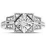 1/4 Carat Diamond Ring In Sterling Silver Image-1