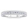 0.40 Carat Lab Grown Diamond Wedding Band In 14 Karat White Gold Image-1