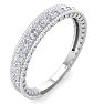 0.40 Carat Lab Grown Diamond Wedding Band In 14 Karat White Gold Image-2