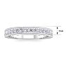 0.40 Carat Lab Grown Diamond Wedding Band In 14 Karat White Gold Image-5