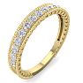 0.40 Carat Lab Grown Diamond Wedding Band In 14 Karat Yellow Gold Image-2