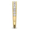 0.40 Carat Lab Grown Diamond Wedding Band In 14 Karat Yellow Gold Image-4