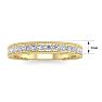 0.40 Carat Lab Grown Diamond Wedding Band In 14 Karat Yellow Gold Image-5