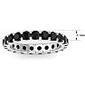 2 Carat Round Black Diamond Eternity Ring In 14 Karat White Gold, Ring Size 5.5 Image-4