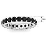 2 Carat Round Black Diamond Eternity Ring In 14 Karat White Gold, Ring Size 6.5 Image-4