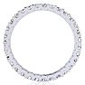 1 Carat Round Lab Grown Diamond Eternity Ring In 14 Karat White Gold, Ring Size 9 Image-3