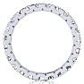 2 Carat Round Lab Grown Diamond Eternity Ring In 14 Karat White Gold, Ring Size 7.5 Image-3