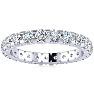 2 Carat Round Lab Grown Diamond Eternity Ring In Platinum, Ring Size 6 Image-1