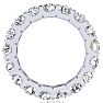 4 Carat Round Lab Grown Diamond Eternity Ring In Platinum, Ring Size 8.5 Image-3