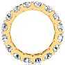5 Carat Round Lab Grown Diamond Eternity Ring In 14 Karat Yellow Gold, Ring Size 9 Image-3