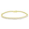 3 Carat Bezel Diamond Bracelet In 14K Yellow Gold, 7 Inches Image-4