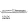 3 Carat Bezel Moissanite Bracelet In 14K White Gold, 7 Inches Image-1