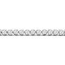 3 Carat Bezel Moissanite Bracelet In 14K White Gold, 7 Inches Image-2