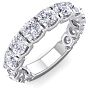 2 1/2 Carat Diamond Wedding Band In 14 Karat White Gold Image-2
