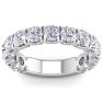 2 1/2 Carat Lab Grown Diamond Wedding Band In 14 Karat White Gold Image-1