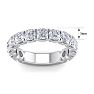 2 1/2 Carat Lab Grown Diamond Wedding Band In 14 Karat White Gold Image-5