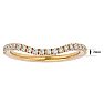 1/4 Carat Lab Grown Diamond Wedding Band In 14 Karat Yellow Gold Image-5