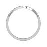 1/8 Carat Lab Grown Diamond Wedding Band In 14 Karat White Gold Image-3