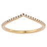 1/8 Carat Lab Grown Diamond Wedding Band In 14 Karat Yellow Gold Image-1
