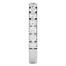 1 Carat Lab Grown Diamond Wedding Band In 14 Karat White Gold Image-4