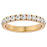 1 Carat Lab Grown Diamond Wedding Band In 14 Karat Yellow Gold Image-1