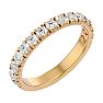 1 Carat Lab Grown Diamond Wedding Band In 14 Karat Yellow Gold Image-2
