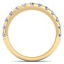 1 Carat Lab Grown Diamond Wedding Band In 14K Yellow Gold Image-3