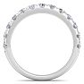 1 Carat Moissanite Wedding Band In 14K White Gold Image-3
