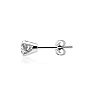 Lab Grown Diamond Earrings | 1 Carat Diamond Stud Earrings In 14 Karat White Gold (G-H Color, VS Clarity) Image-2