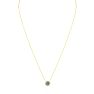 1 Carat Round Shape Lab Grown Diamond Solitaire Necklace In 14K Yellow Gold Image-2