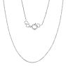 1 Carat Bezel Set Lab Grown Diamond Solitaire Necklace in 14K White Gold, 18 Inches.  Amazing Clarity. Totally Eye Clean SI2 Clarity.  First Time Offer!  Lowest Price Anywhere Image-4