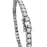 6 Carat Round Diamond Tennis Bracelet In Sterling Silver, 7 Inches Image-2