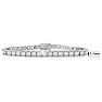 6 Carat Round Diamond Tennis Bracelet In Sterling Silver, 7 Inches Image-5