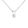 1/2 Carat Diamond Necklace In White Gold Image-3