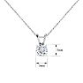 1/2 Carat Diamond Necklace In White Gold Image-4