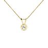 1/2 Carat Diamond Necklace In Yellow Gold   Image-3