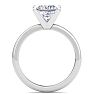 3 Carat Princess Cut Lab Grown Diamond Ring In 14K White Gold, Solitaire Image-3