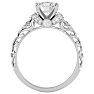 1 3/4 Carat Vintage Lab Grown Diamond Engagement Ring In 14 Karat White Gold Image-3