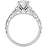 2 1/4 Carat Vintage Lab Grown Diamond Engagement Ring In 14 Karat White Gold Image-3