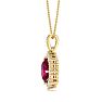 Ruby Necklace: 1 3/4 Carat Ruby and Diamond Necklace Image-3