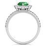 Emerald Ring: 1 1/2 Carat Emerald and Diamond Ring Image-3