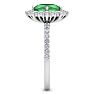 Emerald Ring: 1 1/2 Carat Emerald and Diamond Ring Image-4