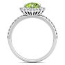 Peridot Ring: 2 Carat Peridot and Diamond Ring Image-3