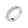1 3/4 Carat Round Diamond Bezel Set Eternity Ring In Platinum, Ring Size 4 Image-2