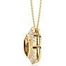 Citrine Necklace: 1 1/5 Carat Citrine and Diamond Necklace Image-3