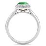Emerald Ring: 1 1/5 Carat Emerald and Diamond Ring Image-3