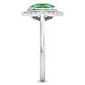 Emerald Ring: 1 1/5 Carat Emerald and Diamond Ring Image-4