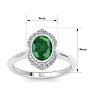 Emerald Ring: 1 1/5 Carat Emerald and Diamond Ring Image-5
