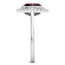 Garnet Ring: 2 Carat Garnet and Diamond Ring Image-4